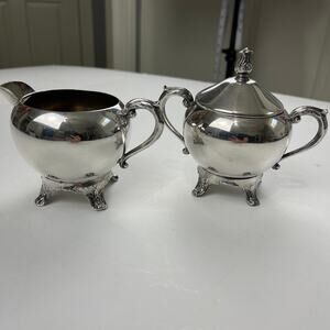 F.B. Rogers Silver Company 1883 Trade Mark Set, Sugar and Creamer Set